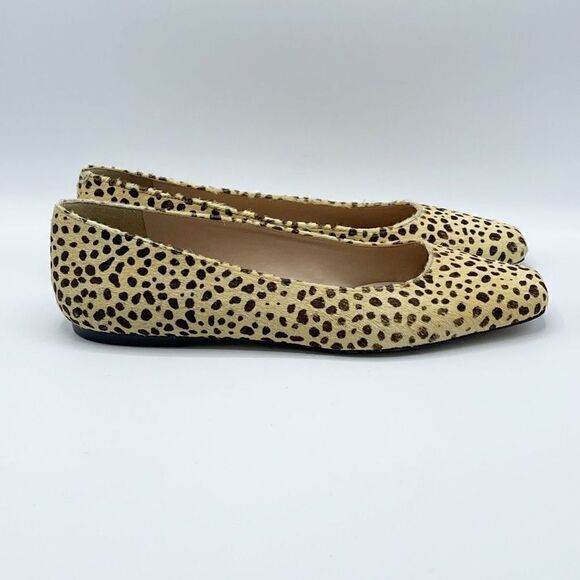 Steve Madden square toe Brya flat - cow hide - NWOB - Women’s size 10 - Made in - Picture 2 of 9